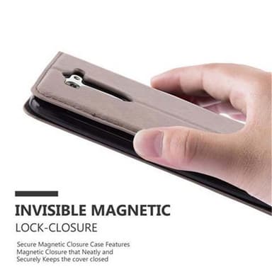 LG G3 MINI / G3 S Suojakuori Lompakkokotelo (Ruskea)