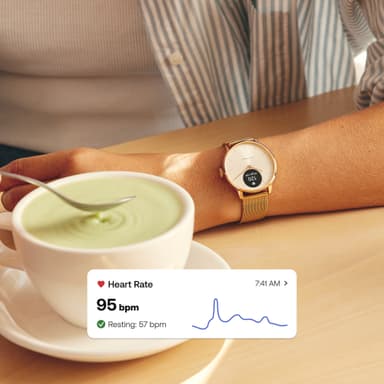 Withings ScanWatch Light hybridiälykello 37 mm (valkoinen)