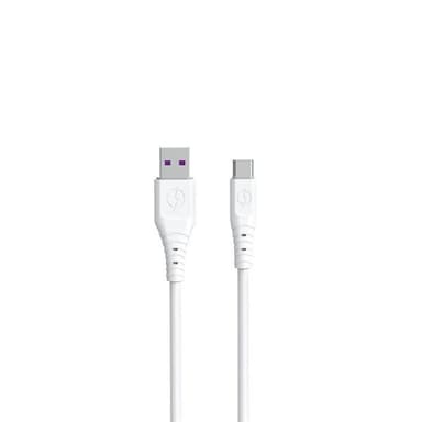 Dudao USB-kaapeli - USB - USB-C 6A 1m - valkoinen