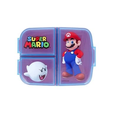 Super Mario -lounasrasia, jossa on 3 lokeroa