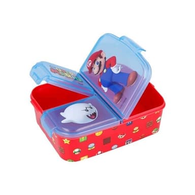 Super Mario -lounasrasia, jossa on 3 lokeroa