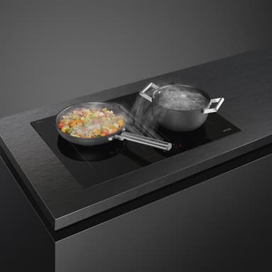 Smeg Induktiokeittotaso integroidulla liesituulettimella HOBD472D2