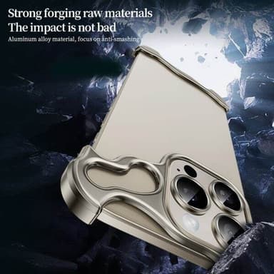 Metallinen korvasuoja iPhone 15:lle - Musta