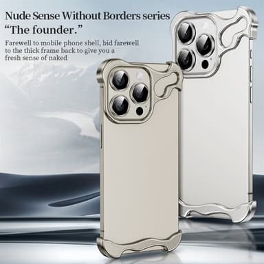 Metallinen korvasuoja iPhone 15:lle - Musta