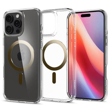 Spigen Ultra Hybrid Mag Mag Magsafe -kotelo iPhone 16 Pro Maxille - kultainen