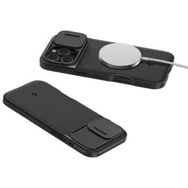 Spigen Optik Armor Mag Magsafe -kotelo iPhone 16 Pro - musta