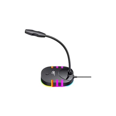 Havit-pelimikrofoni RGB-valaistuksella ja plug &amp; play -yhteydellä