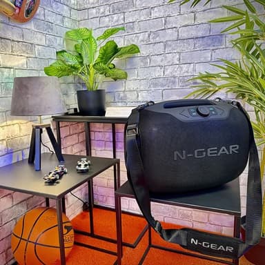 N-GEAR NRG600 Bluetooth-kaiutin, jossa on 600 wattia ja 2 mikrofonia