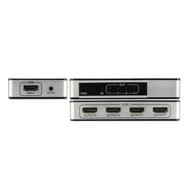 1 x 4 HDMI-jakaja UltraHD 4K 60Hz tukee 3D HDMI V2.0 HDCP 2.2 18 Gbps