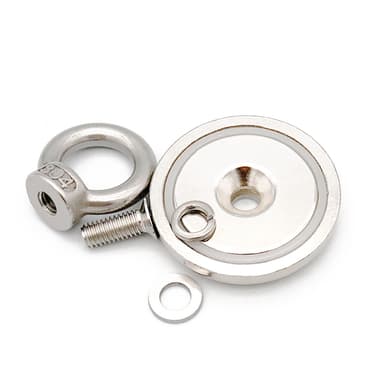 Erittäin vahva neodyymimagneetti / kalastusmagneetti Hopea 20 mm