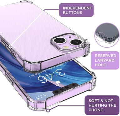 iPhone 13 matkapuhelinkotelo TPU Transparent