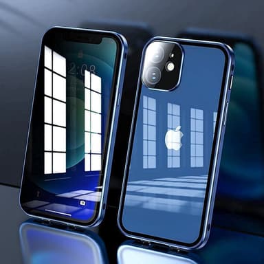 Kaksipuolinen solki HD-puhelinkotelo, magneettinen lämmönpoisto iPhonelle Musta  iPhone 15 Pro
