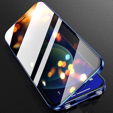 Kaksipuolinen solki HD-puhelinkotelo, magneettinen lämmönpoisto iPhonelle Musta  iPhone 15 Pro