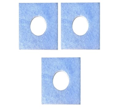 3 Pack vaihtosuodattimet kylpyhuoneen tuuletin Sininen