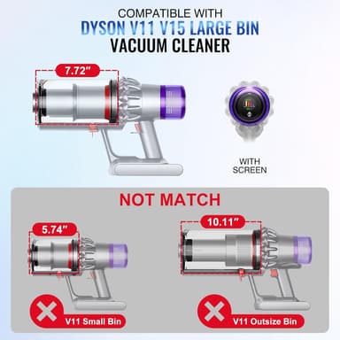 Pölysäiliö Dyson V11, V15, SV14, SV15, SV22 pölynimureille