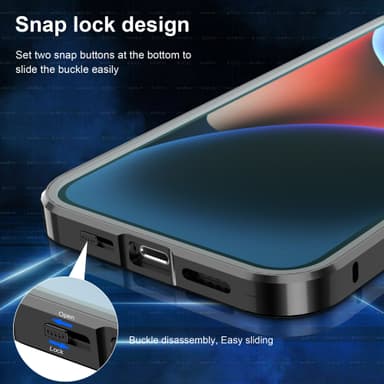 Näytönsuojaus magneettinen suojakotelo jalustalla  iPhone 13 Pro