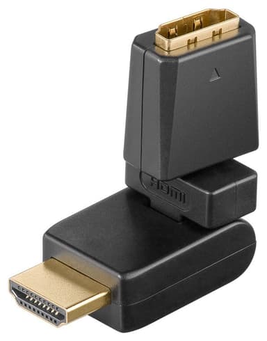 HDMI""-sovitin 360°, kullattu