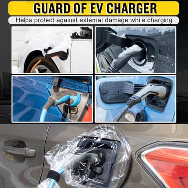 Magneettinen vedenpitävä suoja sähköautojen latauspistorasioihin Läpinäkyvä