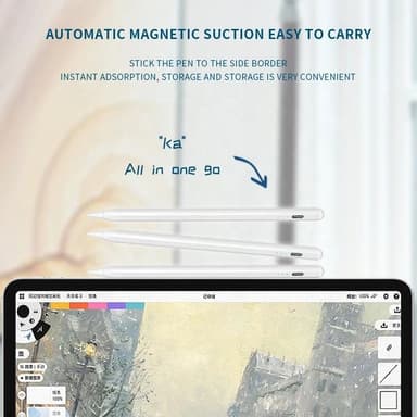Stylus-kynä iPadille (2018 ja uudemmat) USB-C Musta