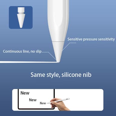 Universal Stylus kynä iPadille, jossa 4 kärkeä Musta