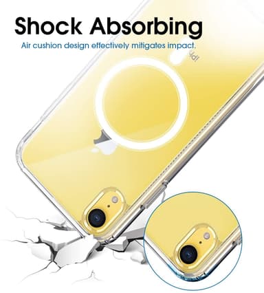 iPhone XR kännykkäkuori MagSafe-laturille Transparent