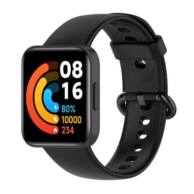 Kellon hihna Redmi 2/Xiaomi Mi Watch 2 Lite -puhelimelle Musta