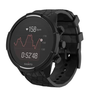 Suunto Spartan Sport Wrist HR/9 Baro/9/D5/7 rannekoru (24 mm) silikoni Musta  model 1