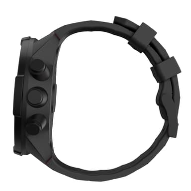 Suunto Spartan Sport Wrist HR/9 Baro/9/D5/7 rannekoru (24 mm) silikoni Musta  model 1