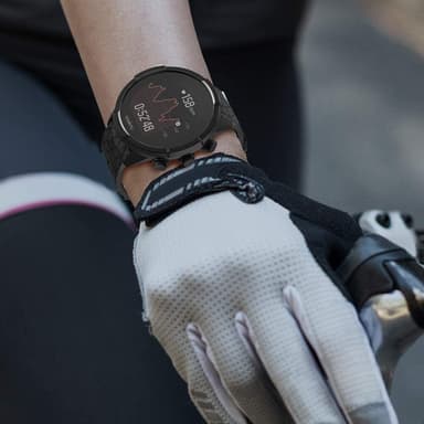 Suunto Spartan Sport Wrist HR/9 Baro/9/D5/7 rannekoru (24 mm) silikoni Musta  model 1