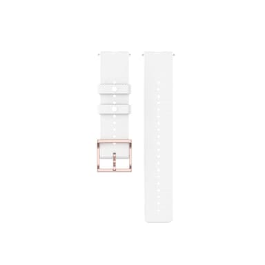 Bowener GRIT X Pehmeä silikonirannekellon ranneke Samsung Galaxy Watchille 20mm Valkoinen
