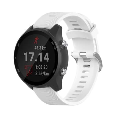 Kellon ranneke Garmin Forerunner 245 silikonille Valkoinen 20 mm