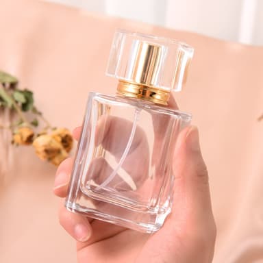 Uudelleentäytettävä hajustesuihkepullo lasipullo Kulta 50 ml