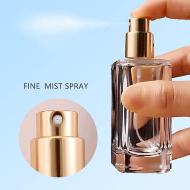 Uudelleentäytettävä hajustesuihkepullo lasipullo Kulta 50 ml