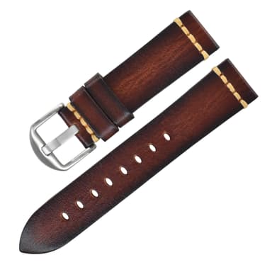Aitoa nahkaa vaihdettava kellon ranneke 24 mm