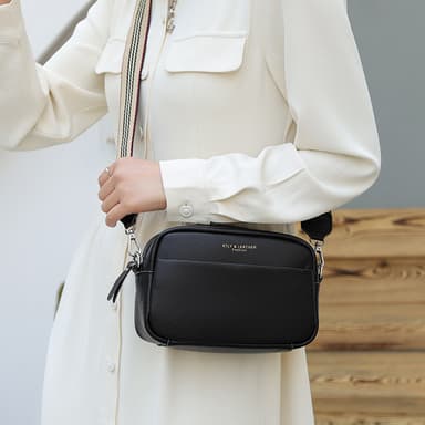 Olkahihnalaukku Crossbody laukku aitoa nahkaa
