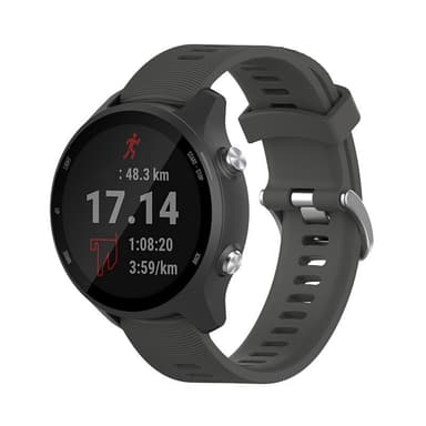Kellon ranneke Garmin Forerunner 245 silikonille Harmaa 20 mm