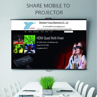 Langaton HDMI-kytkin Miracast Mirascreen wifi-sovittimella Chromecastille
