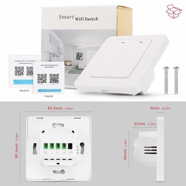 Älykytkin - Wifi-kytkin 2-napainen