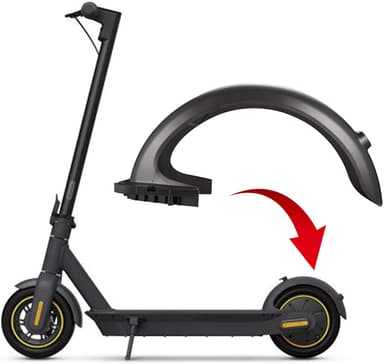 Ninebot Max G30 roiskesuoja takana Musta