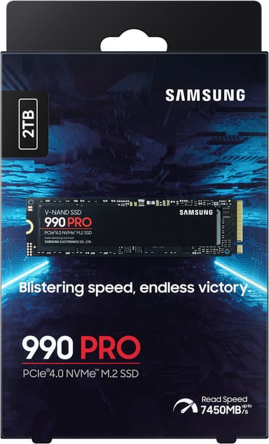 Samsung 990 Pro sisäinen SSD muisti (2 TB)