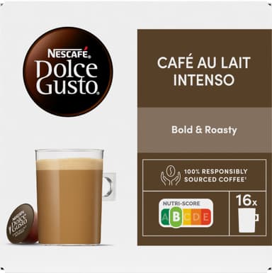 NESCAFÉ Dolce Gusto Cafe au Lait Intenso kahvikapselit (16 kpl)