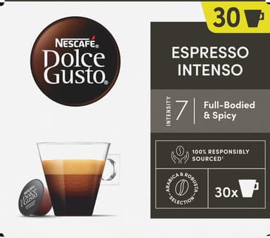 NESCAFÉ Dolce Gusto Espresso Intenso kahvikapselit (30 kpl)