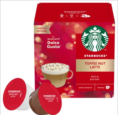 Starbucks Toffee Nut Latte by NESCAFÉ Dolce Gusto  kapselit (12 kpl)
