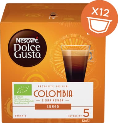 NESCAFÉ Dolce Gusto Colombia Lungo kahvikapselit (12 kpl)