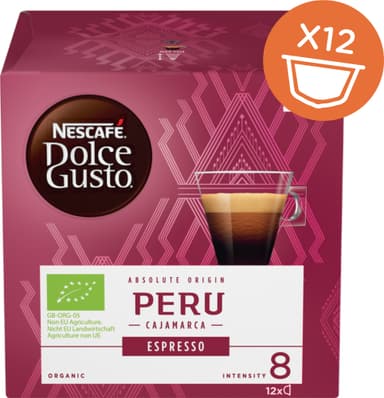 Nescafe Dolce Gusto Peru Espresso Organic kahvikapselit