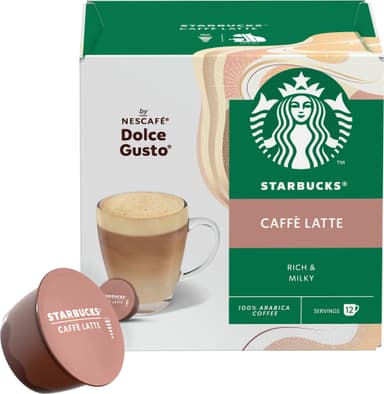 Starbucks Caffe Latte by NESCAFÉ Dolce Gusto kahvikapselit (12 kpl)