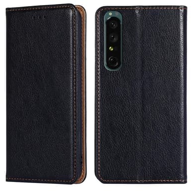 Sony Xperia 10 IV Suojakuori Lompakolle - Musta