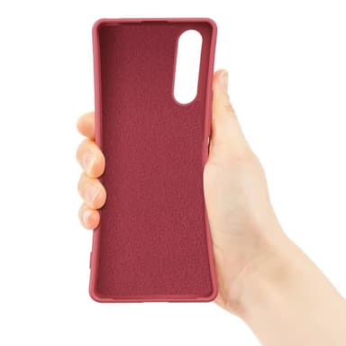 Sony Xperia 10 V Nestemäinen Silikoninen Suojakotelo - Musta