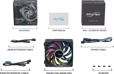 Seasonic MagFlow ARGB tuuletin (1 kpl)