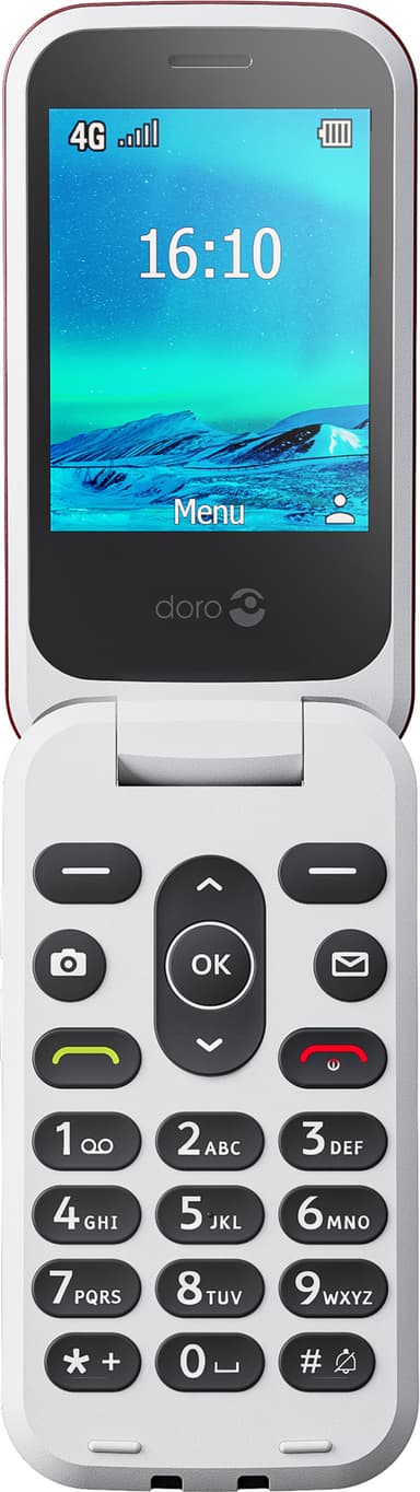 Doro 2881 matkapuhelin (punainen)
